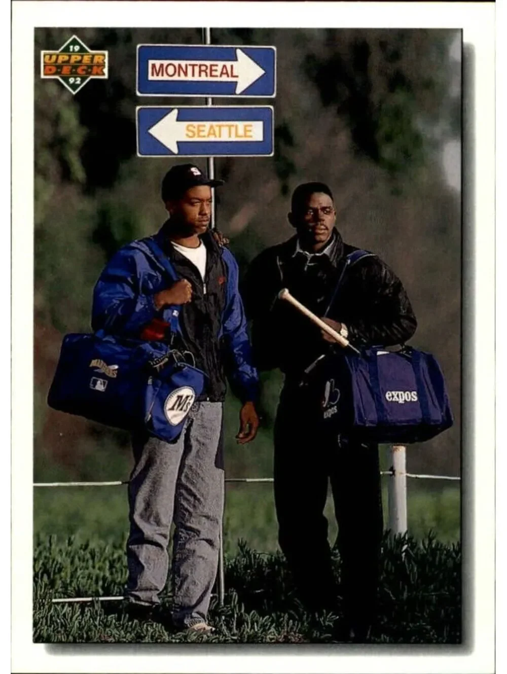 Rondell White / Marc Newfield 1992 Upper Deck MLB #51 Checklist Card Expos